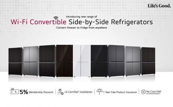 Experience the Future of Refrigeration LG Launches With New Wi Fi Convertible Side by Side Refrigerator