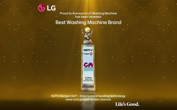 LG Electronics felicitated as the Best Washing Machine Brand at NDTV Gadgets 360 Awards
