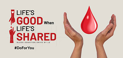 Blood donation drive by LG