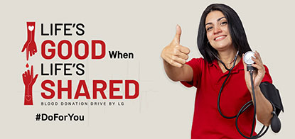 LG Blood donation drive appeal